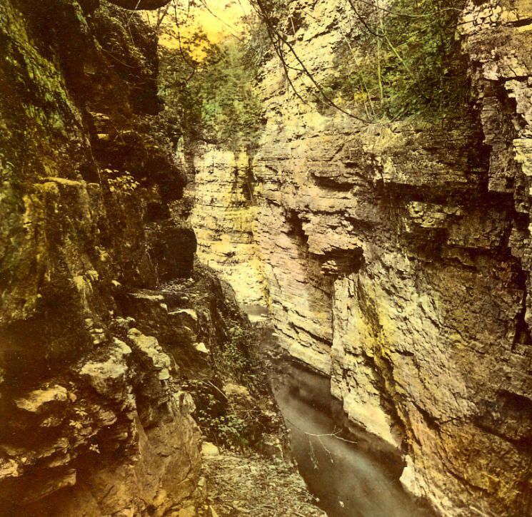 Stoddard Glens Falls NY Stereoview Ausable Chasm Keeseville NY