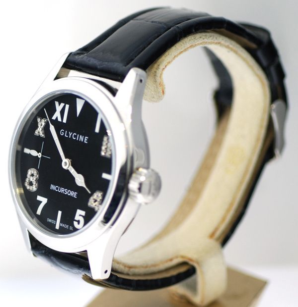 Glycine Incursore Steel on Leather Strap WOW