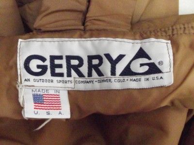 Gerry Outdoor Sports Tan Brown Insulated Snow Pants Coveralls Ski Bibs
