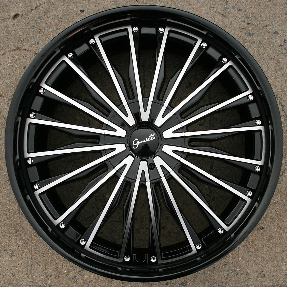 Gianelle Trentino L3 22 Black Rims Wheels Lincoln LS 00 07 22 x 9 0