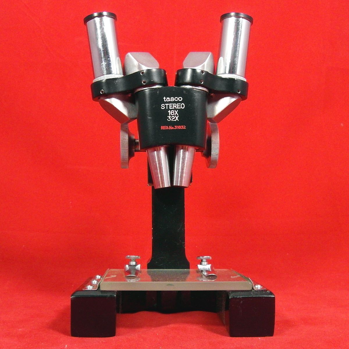  Field Portable 16x 32X Stereo Greenough Microscope w Case Tasco