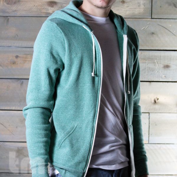 AA9590 Alternative Apparel Rocky Eco Fleece Zip Hoodie