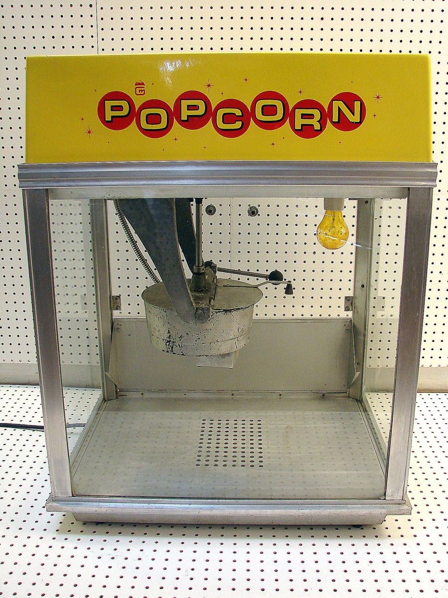   VINTAGE RETRO DRIVE INN 50S 60S GOOGIE CONSESSION POPCORN MACHINE