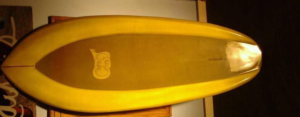 Vintage 70s CBJ Spoon Greenough Style 4ft 4in Kneeboard Surfboard