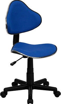  SOFT BLUE FABRIC ERGONOMIC HOME OFFICE TASK DESK DORM ROOM CHAIRS