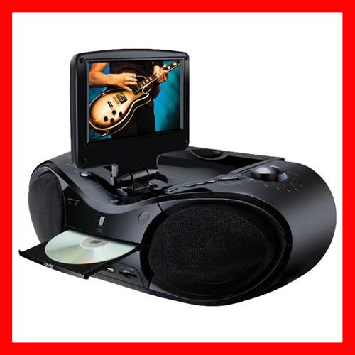 GPX Portable 7 DVD Stereo System with HDTV Tuner, CD, , AM/FM, USB