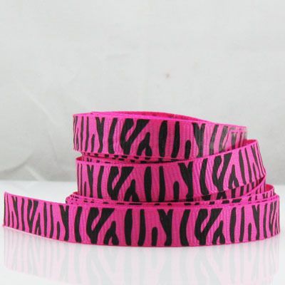 50 Yards 3 8 9mm Lot Printed Rose Red Zebra Pretty Grosgrain Ribbon