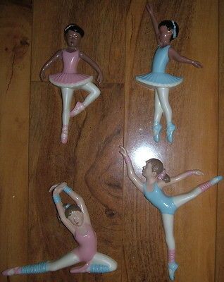  Ballerina Gymnastic Wall PLAQUE Childrens Room Nursery RESIN Art