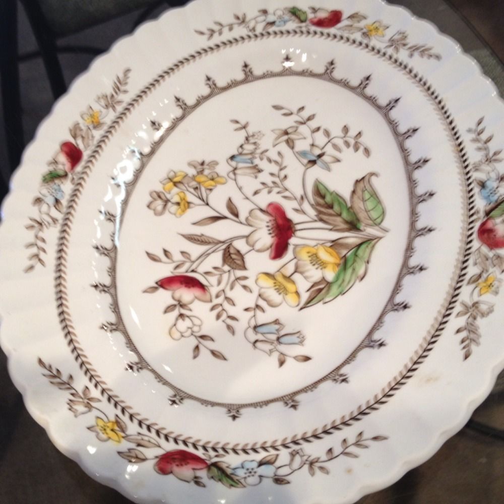 Vintage Staffirdshire J G Meakin England Classic White Platter