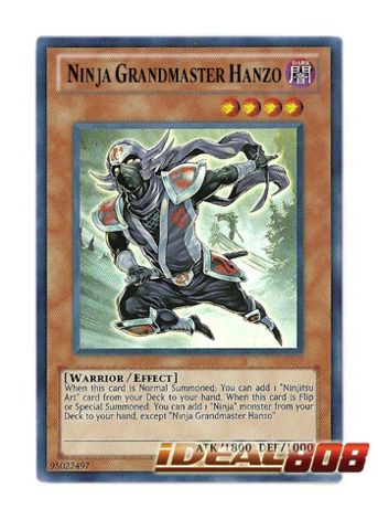 Yugioh x 1 CT09 EN004 Ninja Grandmaster Hanzo Secret RARE Limited