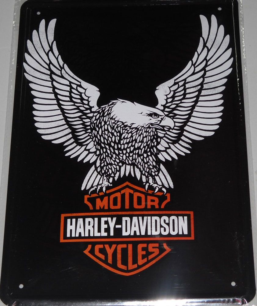 Novelty Harley Davidson Motorcycle Bike Collectable Display Tin Plate