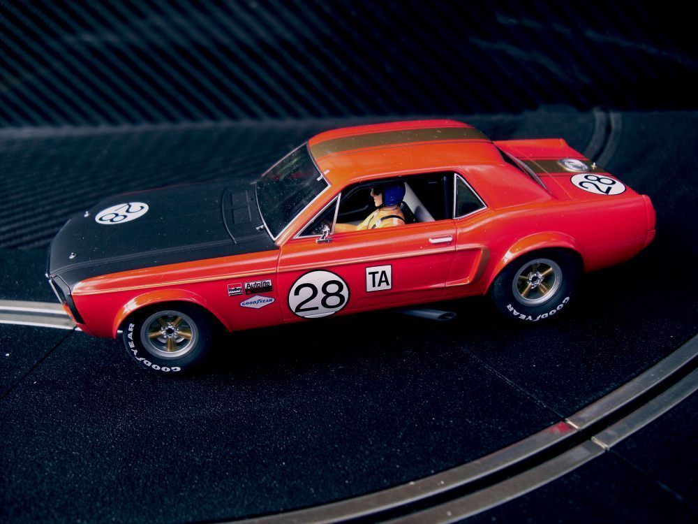  UNBOXED NOTCHBACK MUSTANG 1968 TRANS AM 28 DEAN GREGSON SCALEXTRIC DPR