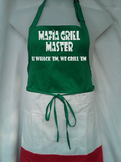 Mafia Grill Master Tri Grande Italian Apron 100 Cotton