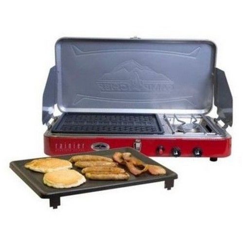  Chef Ccms2gg Rainier Camp Combo Non Stick Aluminum Grill/Griddle/Stove