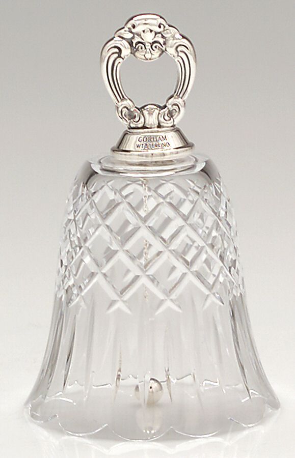 Gorham Chantilly Sterling Handle Crystal Bell 6263851