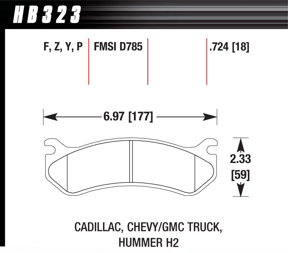 Hawk LTS F&R Brake Pads HB322Y.717 HB323Y.724