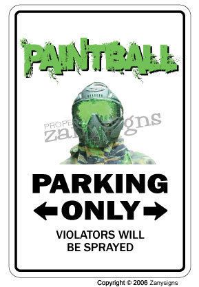 paintball sign paint ball player sport guns gear masks gift