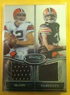  Bowman Sterling Dual Jersey Colt Mccoy Montario Hardesty MH GAME USED
