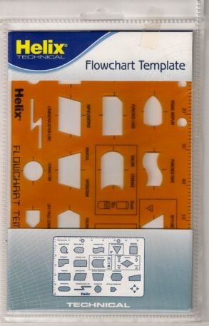 Helix H77 Flowchart Template Stencil Computer Studies