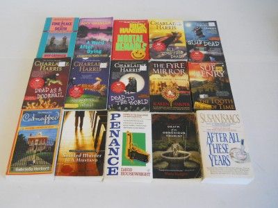  Mystery Thriller Suspense Paperback Books~Charlaine Harris~Perry Mason