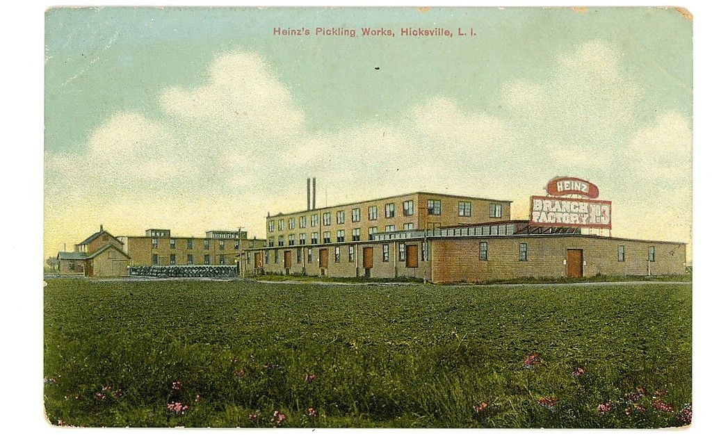 Hicksville LI NY HEINZ PICKLE FACTORY Postcard Ketchup Company