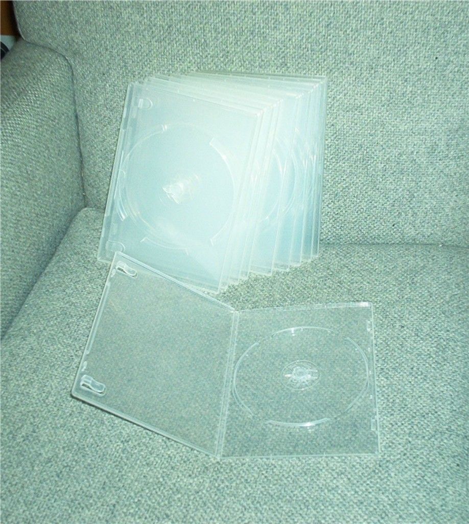 Lot of ten slim dvd blank cases