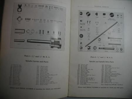 1920 Gridley Automatics List of Parts Turret Lathes Screw Machines