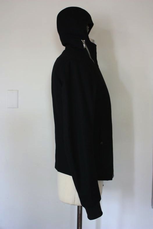 Rick Owens Asymmetrical Wool Scuba Jacket Sz L Fits M