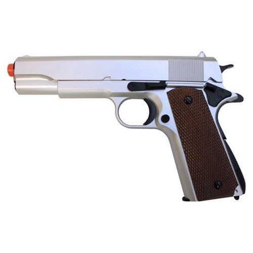 UTG UHC 1911 Heavy Weight Airsoft Pistol Silver Soft 961SH