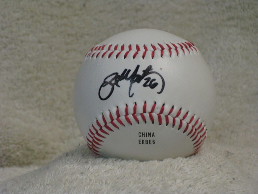  martinez signed baseball arizona diamondbacks boston college coa time