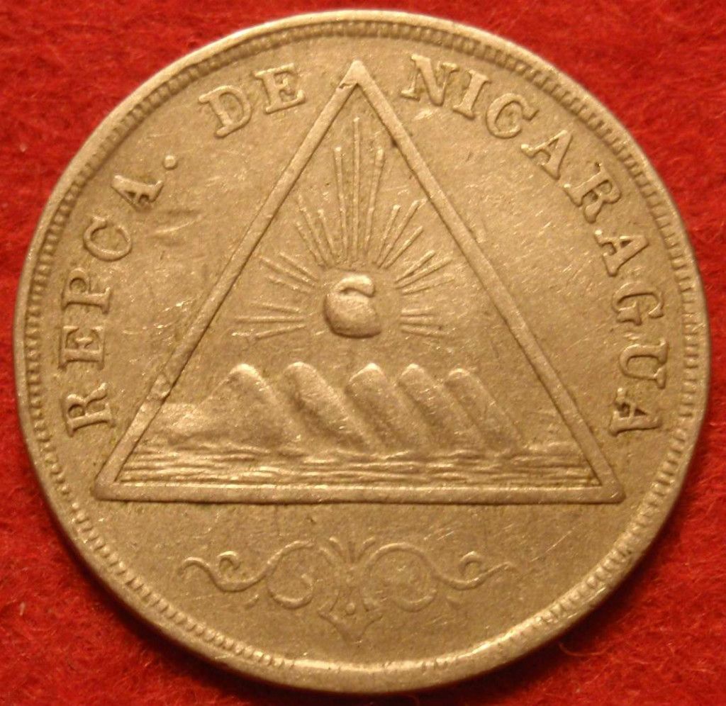 NICARAGUA 1899 5 CENTAVO VF KM9 1b