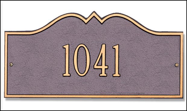 Whitehall Personalized Petite Hillsboro Address Plaque