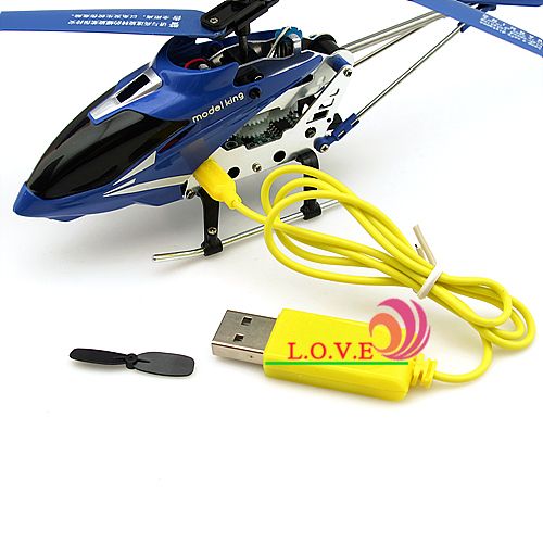 5CH Mini Metal RC Helicopter LED Indoor infrared Radio remote Gyro