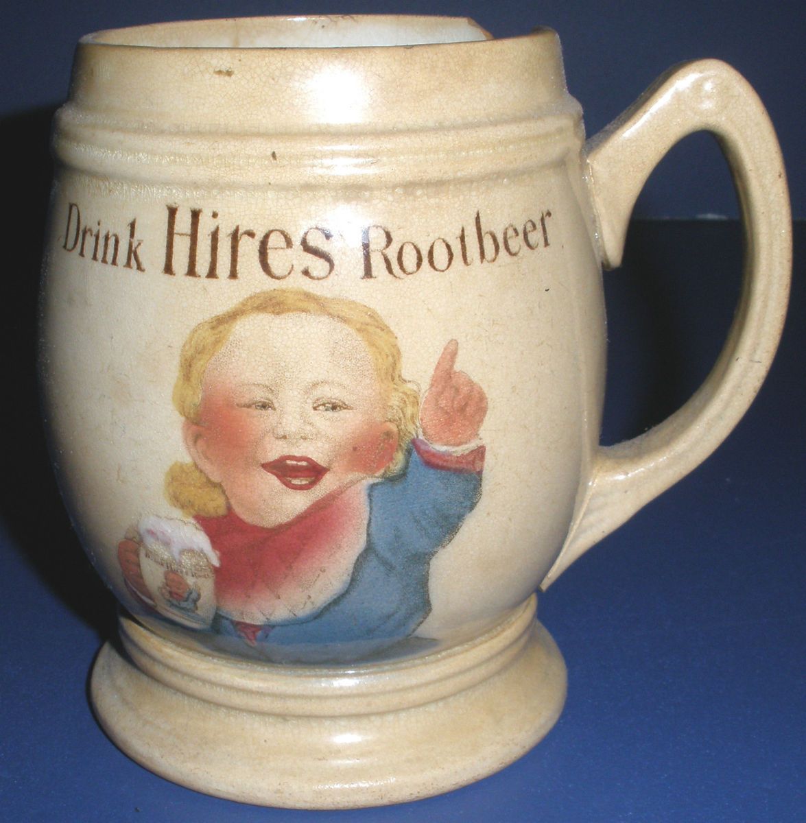 RARE HIRES ROOTBEER SODA BEVERAGE CERAMIC MUG