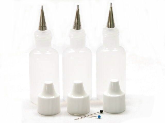 Applicator Bottle Set Metal Tips 5 7 9 Henna Mehndi Art