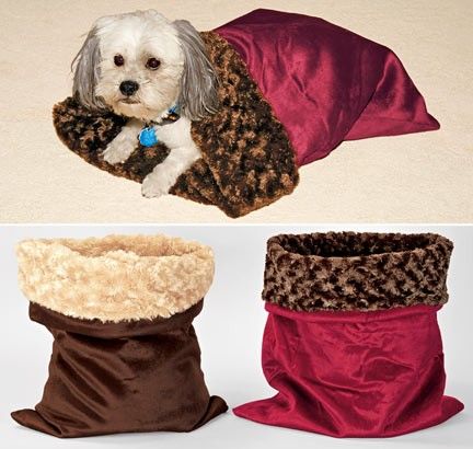 Cozy Pet Sack Dog Cat Bed Sleeping Bag Snuggle Carrier