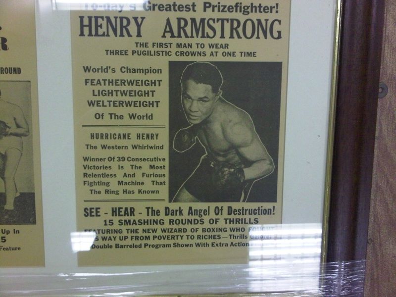 Joe Louis Vtommy Farr Henry Armstrong Framed Clipings