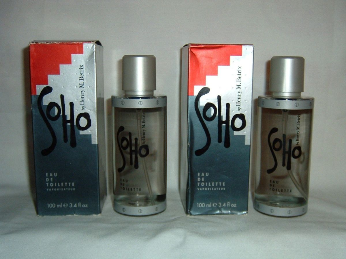 Soho by Henry M Betrix Cologne Huge 3 4oz 100ml RARE Free Worldwide