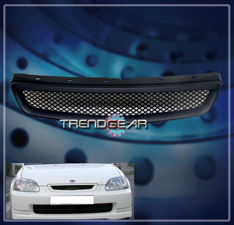 1999 2000 Honda Civic CX DX EX GX SI HX Type R Front Upper Hood Grill