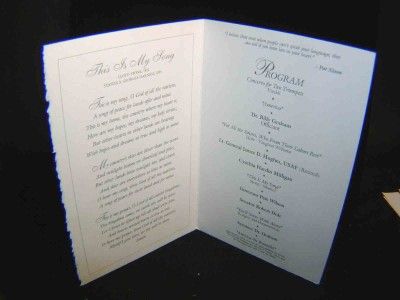 first lady pat nixon funeral program june 26 1993