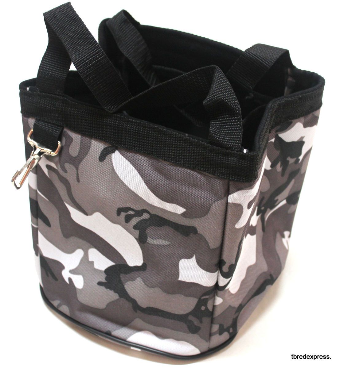 Grey Camo Print Tough 1 Grooming Caddy Horse Tack Equine