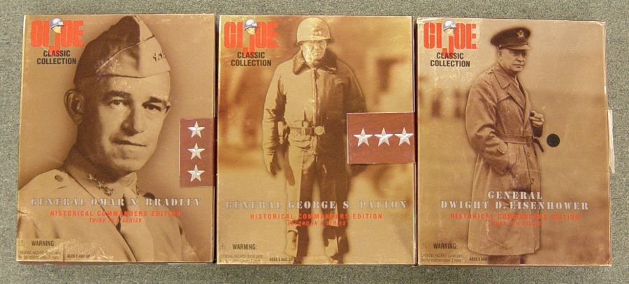 Joe Historical Commadners Lot of 3 Bradley Patton Eisenhower 12