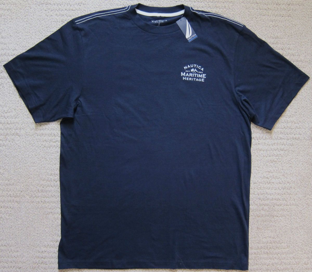  Nautica Navy Premium Big Tall T Shirt Men's $29 50