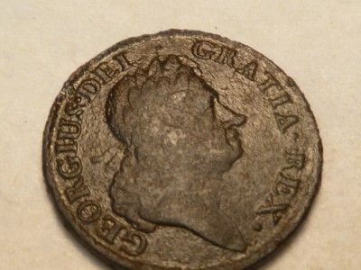 1723 Woods Hibernia Halfpenny Colonial Half Cent Coin Has Detail