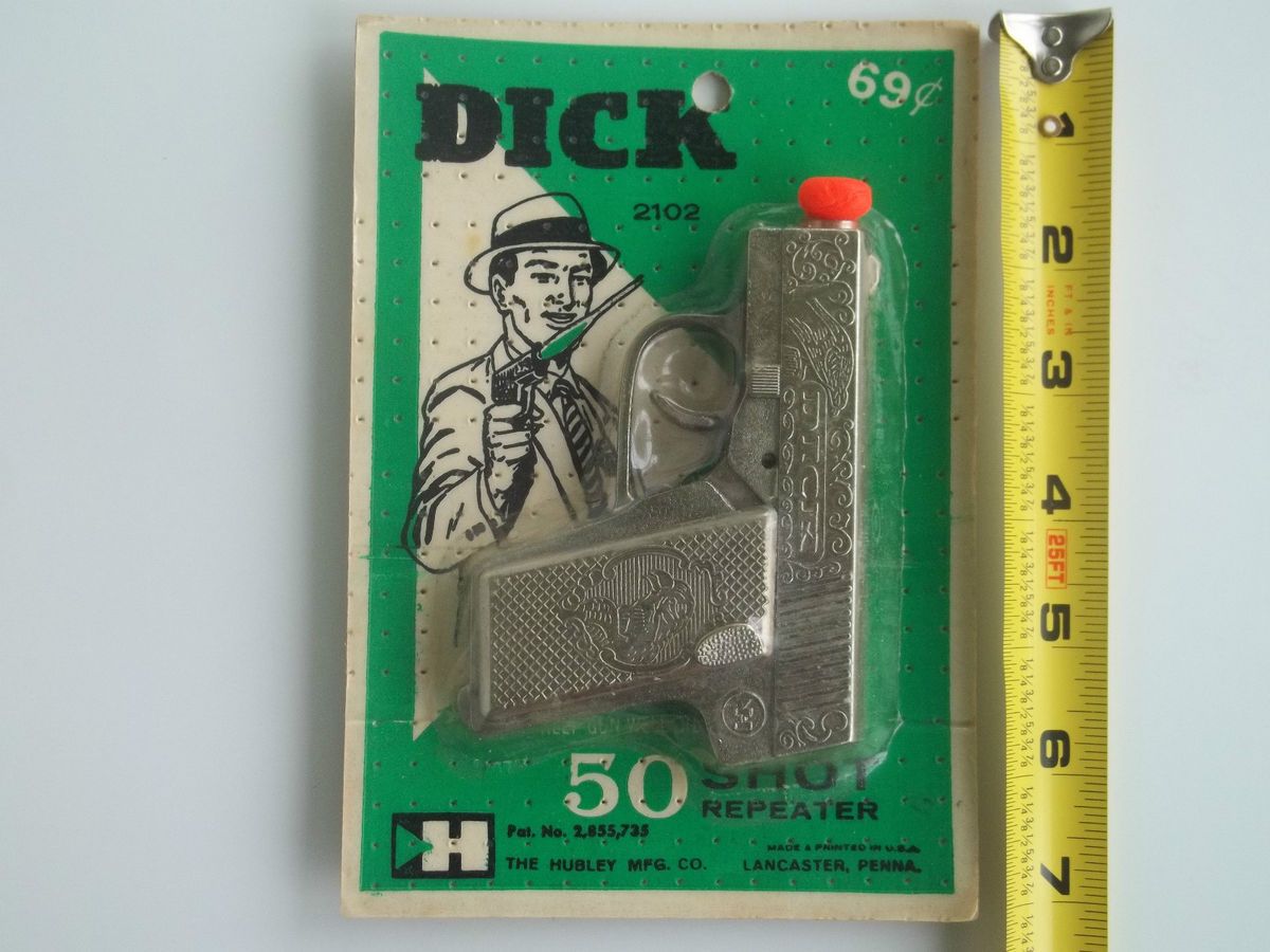  Hubley Vintage Dick Detective Cap Gun Toy 1960'S