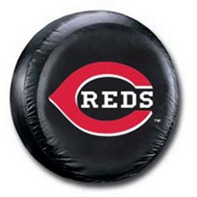  spare tire cover cincinnati reds mlb baseball black spare tire cover