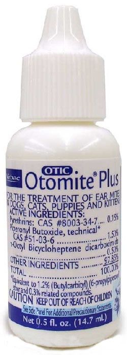 otomite plus ear mite treatment 14 7 ml otomite plus eliminates ear