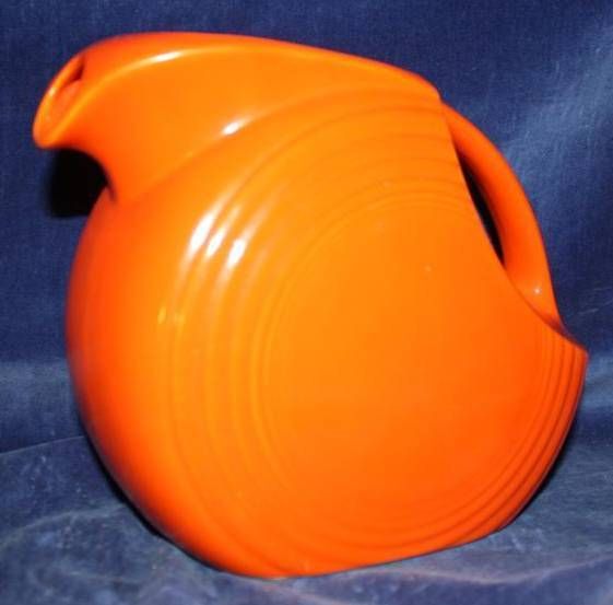 Vintage Homer Laughlin Fiesta Original Red Large Disk Pitcher