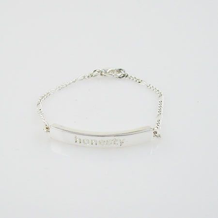 Child Size 5 Sterling EP Honesty Inspiration Bracelet