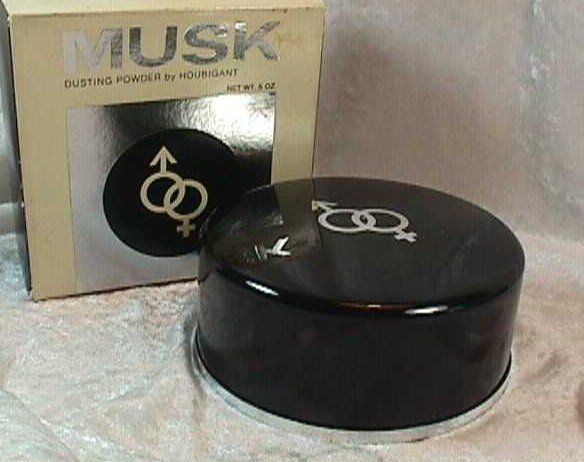 Houbigant Musk Vintage Perfumed Dusting Powder in Box 5 Oz